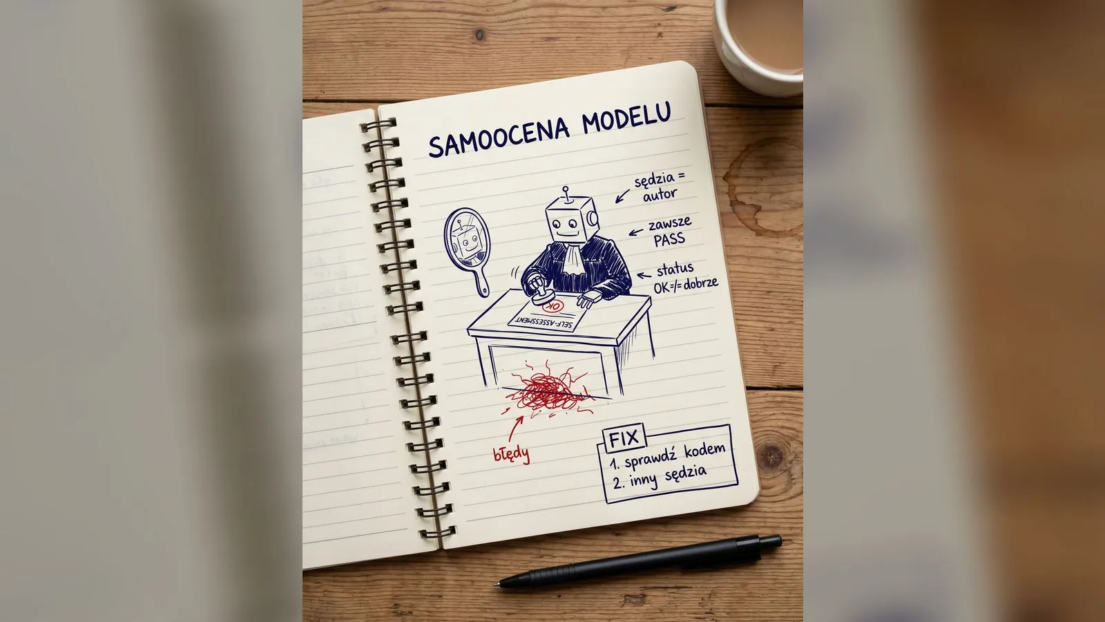 Samoocena modelu — sędzia, który sam podpisuje sobie wyrok
