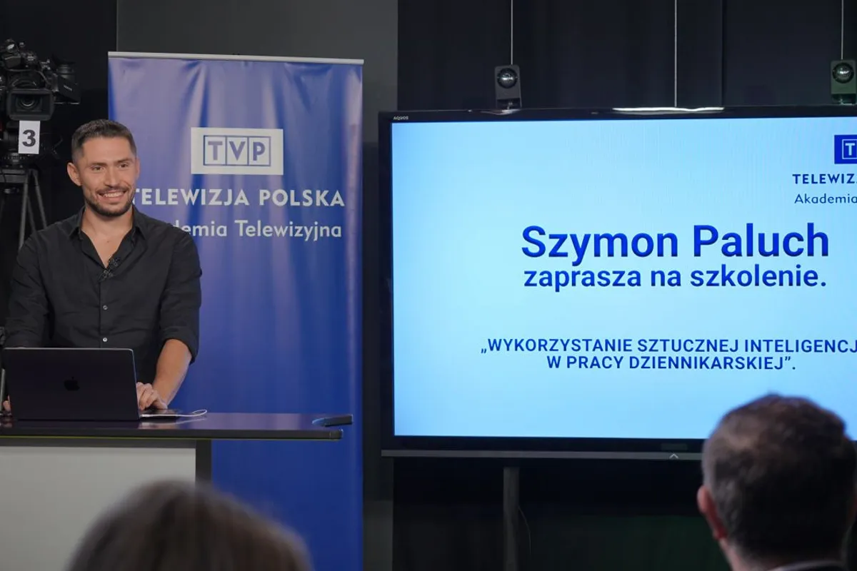 Training at TVP — Telewizja Polska Academy (AI in journalism)